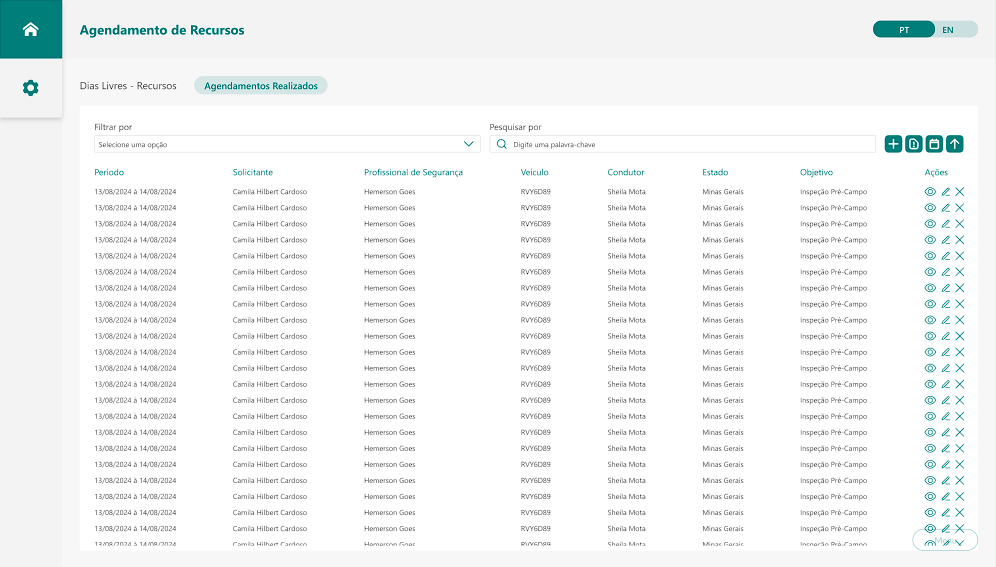 Screenshot 2 - Sistema de Gestão de Recursos